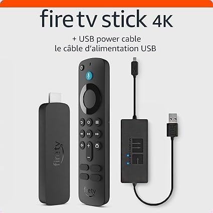 Fire TV Stick 4K 配 USB 电源线