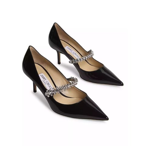 Jimmy ChooGet $250,Spend$1200 Get $300Bing 65MM Crystal-Embellished Patent Leather Pumps