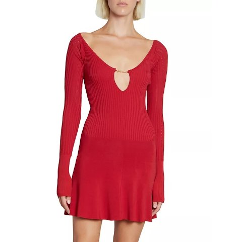 JacquemusPralu Logo Hardware Minidress