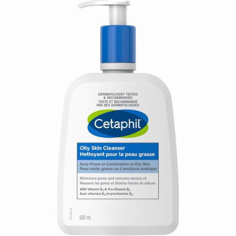 $10.91(Walmart$16.97 )Cetaphil 丝塔芙 Oily 祛痘祛油洗面奶 500ml 超大瓶