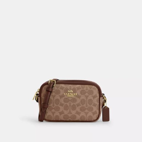 Coachmini jamie camera bag in signature canvas