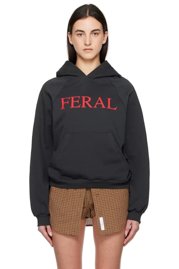 SSENSE 独家发售黑色“Feral”连帽衫

