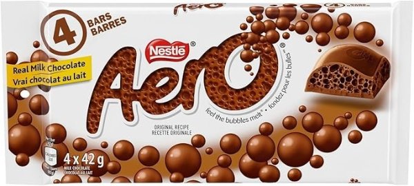 Nestle AERO 多件装糖果涂层巧克力，4 x 42 克