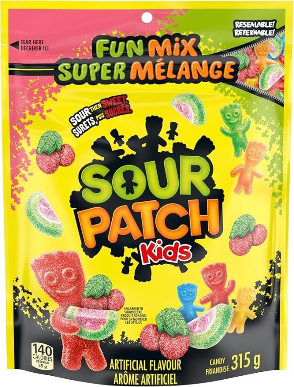 Sour Patch Kids，趣味混合糖果，多种包装