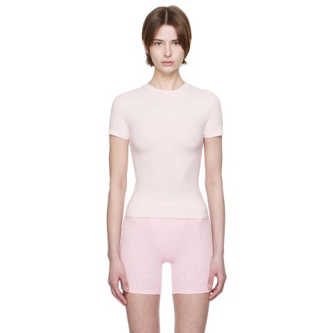 Pink Cotton Jersey T恤