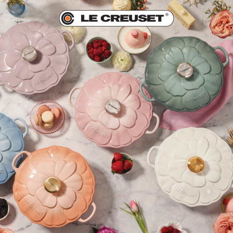 封面花瓣锅8折💥$299(org$375)Le Creuset 春季限定回归🌸花瓣餐盘$11.8/个 美到心巴上