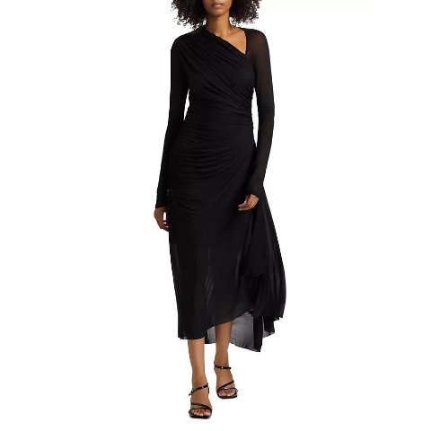 ZimmermannIllustration Gathered Midi-Dress