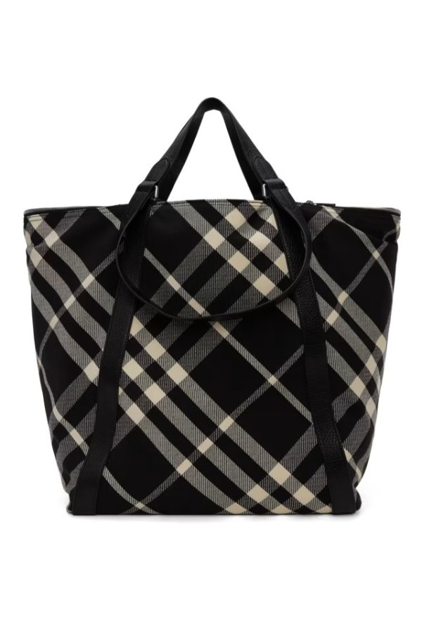 Black & Beige Large 托特包