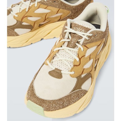 Hoka One OneClifton L suede sneakers