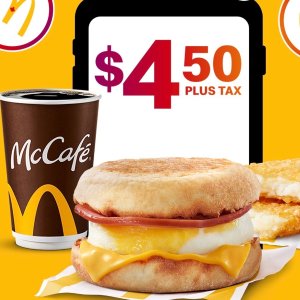 爆❗️Mc Donalds 麦当劳穷鬼早餐来袭🔥🔥🔥现$4.5嗨吃>>