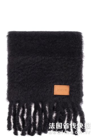 Loewe马海毛羊毛围巾