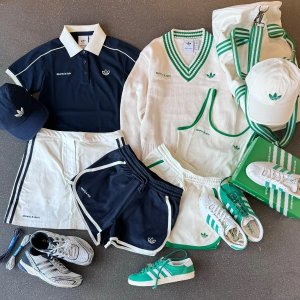 孙千同款V领针织衫$200adidas Originals x Sporty & Rich 网球系列 已经超级火爆
