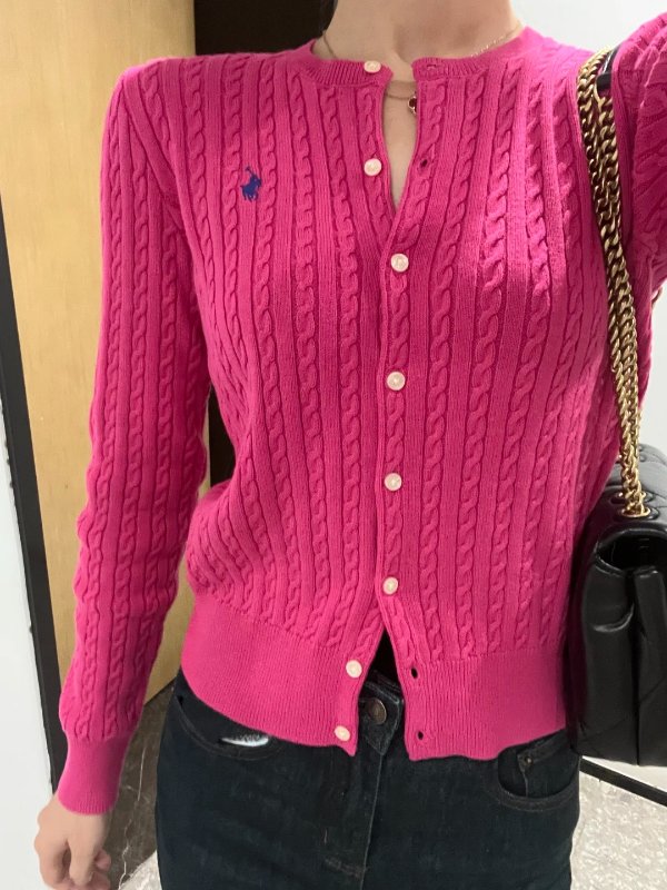 迷你麻花棉开衫
