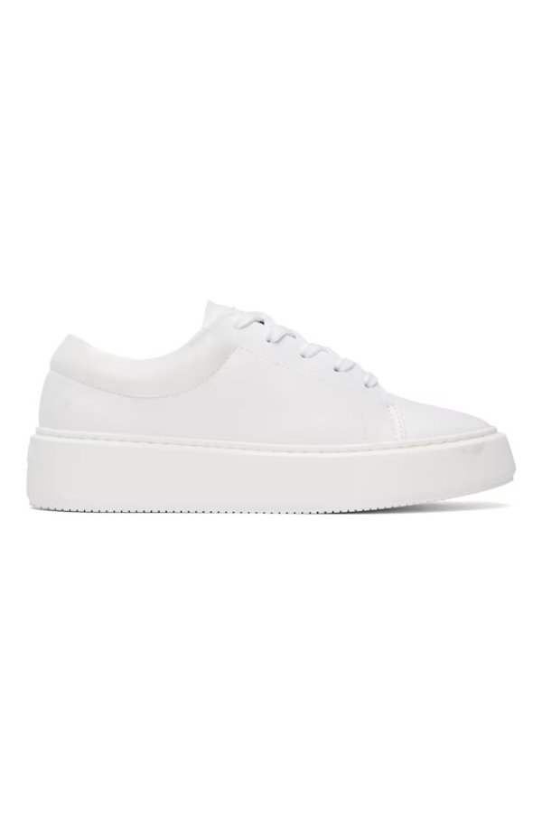 白色 Sporty Mix Cupsole 运动鞋