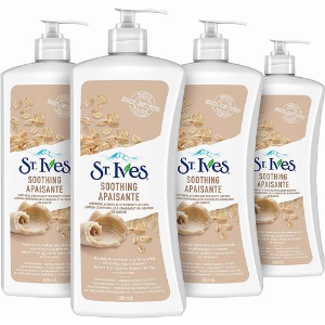 St. Ives 舒缓燕麦乳木果油润肤露 4 x 600ml