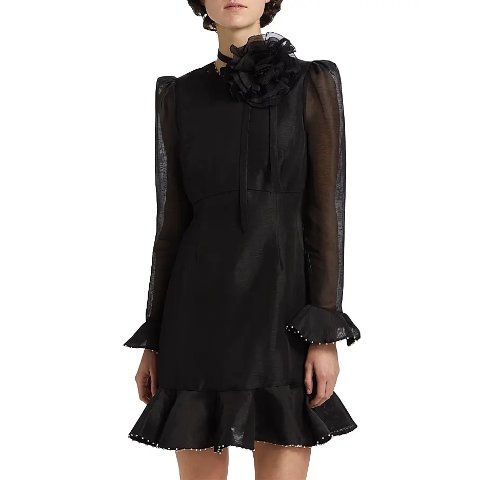 ZimmermannCrush Flower Applique Minidress