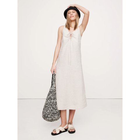 Banana Republic100%棉，反季捡漏无袖连衣裙