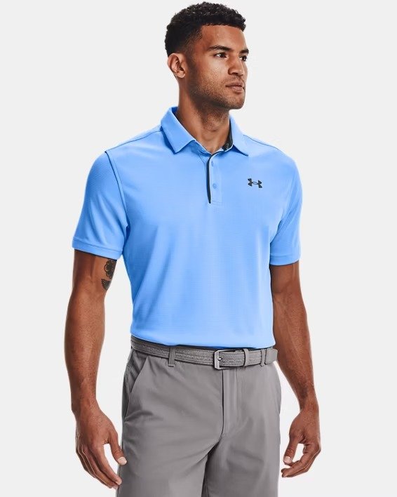UA Tech 男款速干短袖polo