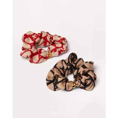 Valentino真丝发圈