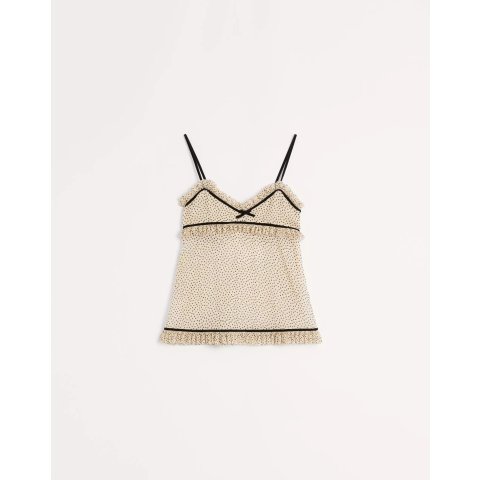 Valentino波点吊带