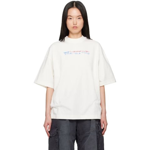 Alexander WangOff-White Logo-Print T-shirt