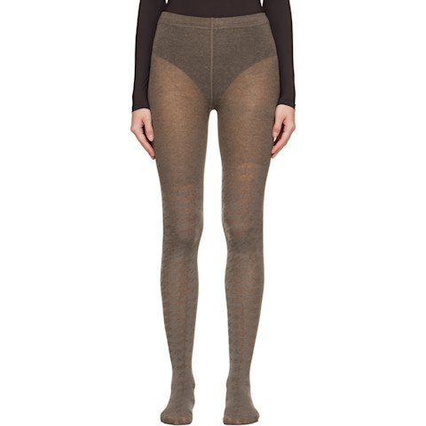 OPEN YYKnit Stretch Cotton-Blend Tights Star Jacquard