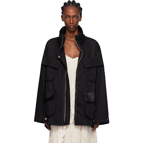 OPEN YYBlack Cargo Pocket Field Jacket