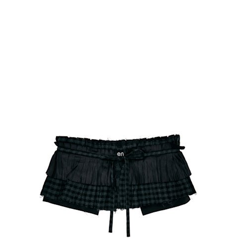 OPEN YYBlack Pleated Pocket Belt
