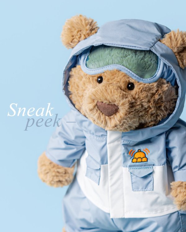 ぬいぐるみ  Bartholomew Bear WinterPyjamas Jellycat 雪服バセロ熊ぬいぐるみ26cm () IFCHIC.COM