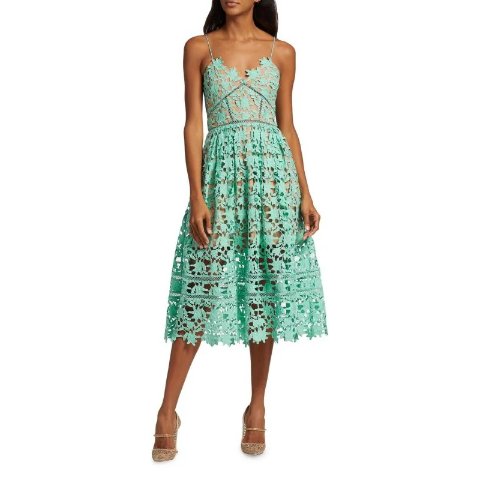 Self-PortraitAzaelea Sleeveless Lace Midi Dress