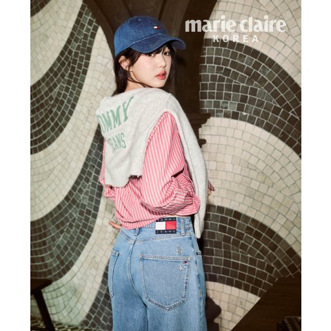 TOMMY JEANS Women s Crest Cotton Crop Shirt