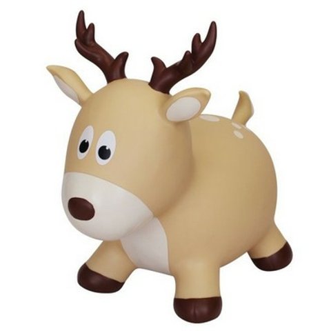 Farm Hoppers 跳跳充气鹿 米色