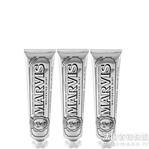 Marvis 美白薄荷牙膏 85ml*3