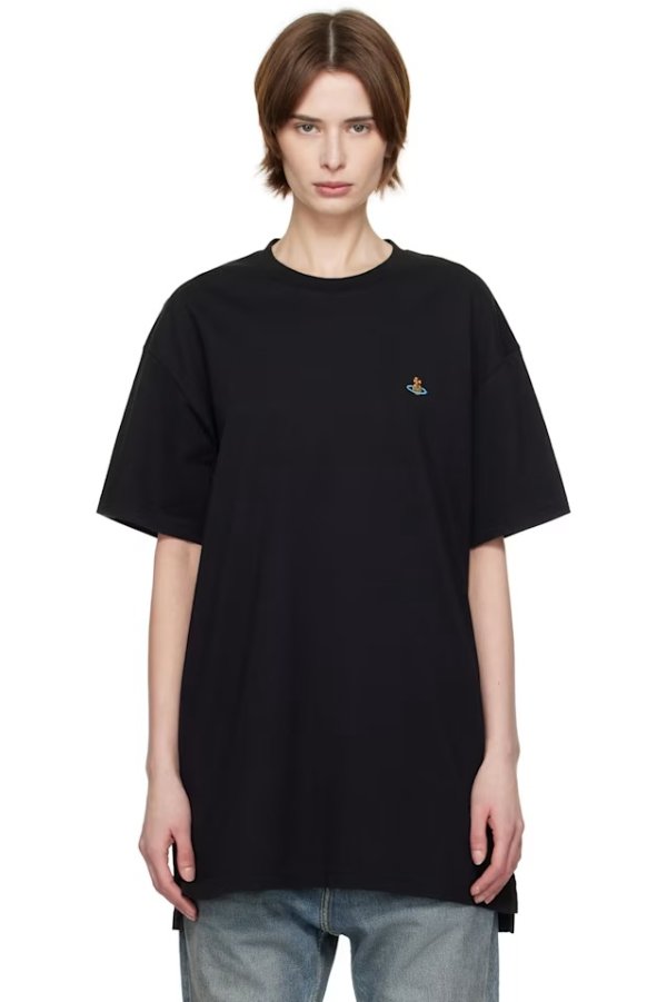黑色宽松T恤
