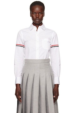 White Oxford 双杠衬衫