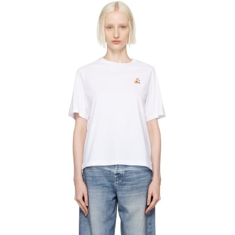 Maison KitsuneSpeedy Fox White Comfort T-shirt
