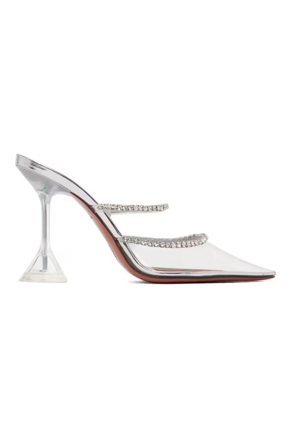 Gilda Glass 95 银色高跟鞋