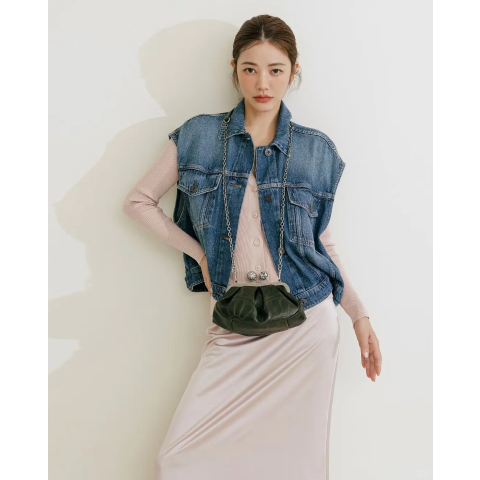 Weekend Max MaraSENSER Cotton Denim Gilet