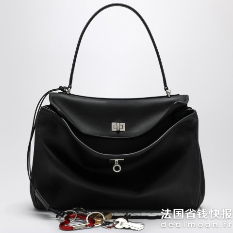 BalenciagaRodeo中号牛皮包 黑色