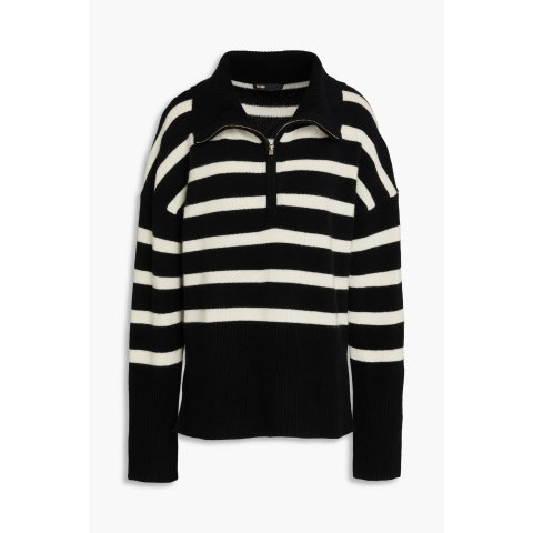 条纹羊绒混纺毛衣