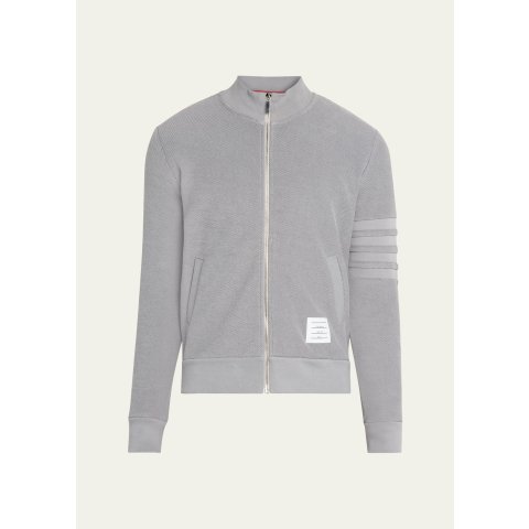 Thom BrowneGet $300 Gift Card,Spend$2000 Get $600 Gift Card4-Bar Stripe Full-Zip Cotton Sweater