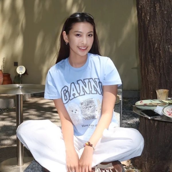 Cotton 印花T恤@Sangsang