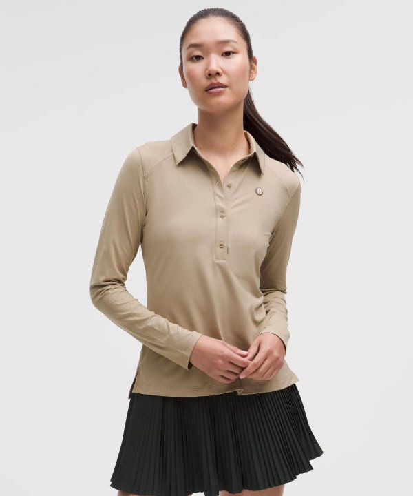 Quick-Dry 长袖 POLO直下摆