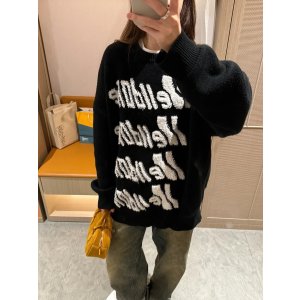 Black Pile 针织毛衣 Logo款