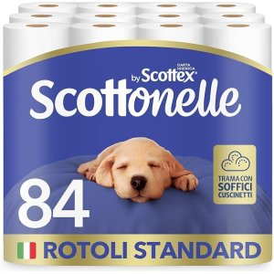 Scottex平均€0.31/卷！柔韧卫生纸 x 84卷