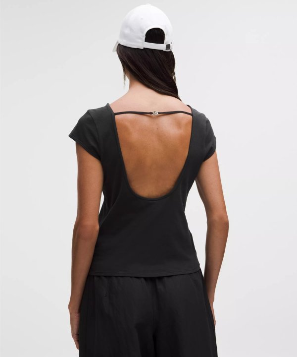 Charm 有机棉开背T恤