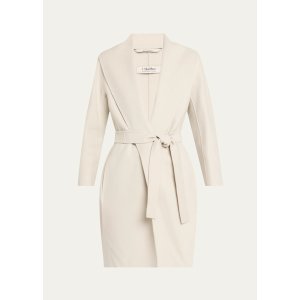 Max MaraGet $250 Gift Card,Spend$2000 Get $600 Gift CardMessi Tie-Waist Wool Wrap Coat