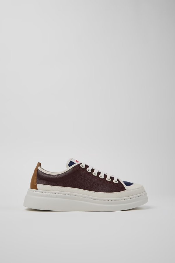 Twins 女士多色皮革运动鞋