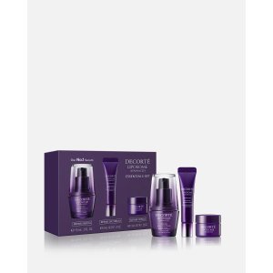 decorte值$114=7折！拯救垮脸 超显年轻！Liposome 紫瓶精华3件套 体验装眼精华+紫苏精华+紫苏修复霜