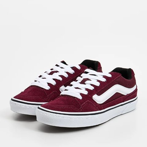 VansVans CALDRONE 酒红色休闲鞋